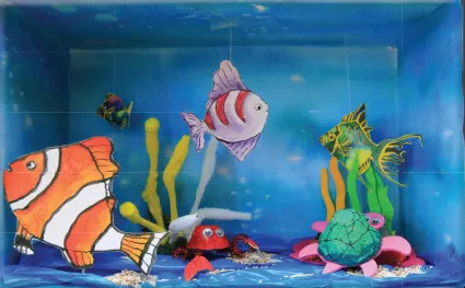 Karya Diorama Hidupan Dasar Laut 