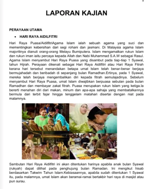 Panduan Menyiapkan Kerja Kursus Sejarah Tahun 6