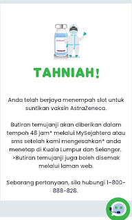 Pengalaman Menerima Suntikan Vaksin AstraZeneca