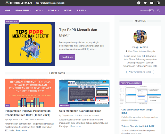 cikguaime.com kini berwajah baru