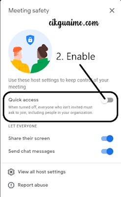 Quick Access Function