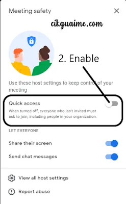 Quick Access Function