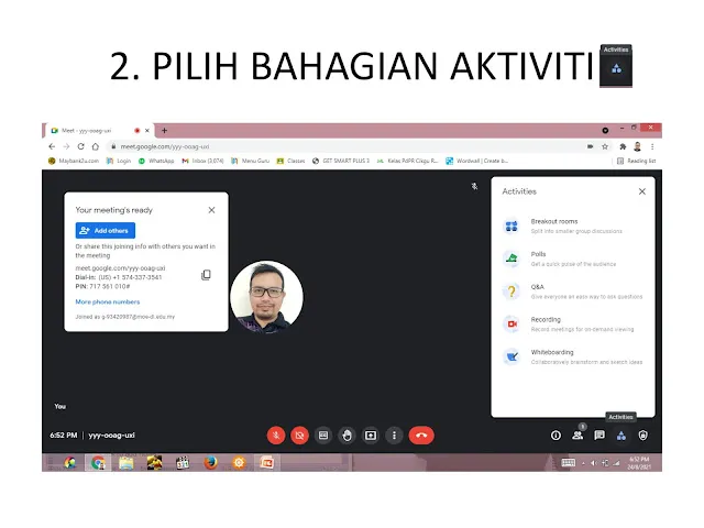 Cara Mudah Kumpul Kehadiran Murid Pelbagai Kelas Polls Google Meet