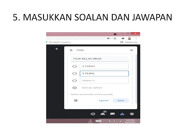 Cara Mudah Kumpul Kehadiran Murid Pelbagai Kelas Polls Google Meet