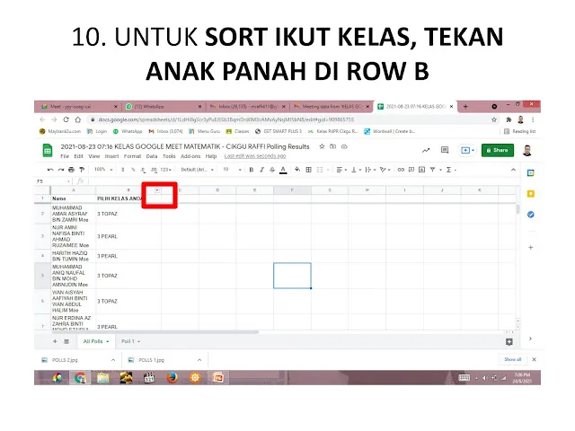 Cara Mudah Kumpul Kehadiran Murid Pelbagai Kelas Polls Google Meet