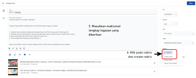 Cara Mudah Bagi Tahap Penguasaan (TP) Di Dalam Google Classroom