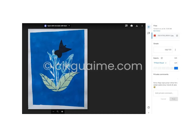 Cara Mudah Bagi Tahap Penguasaan (TP) Di Dalam Google Classroom
