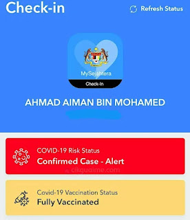 Status MYSEJAHTERA berubah