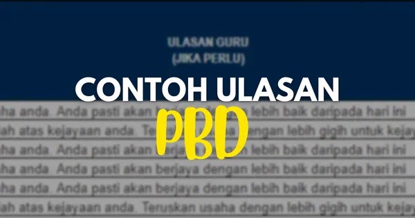 Contoh Ulasan PBD