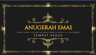 Alhamdulillah anugerah emas untuk poster kajian tindakan