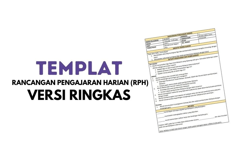 Templat Rancangan Pengajaran Harian (RPH) Versi Ringkas