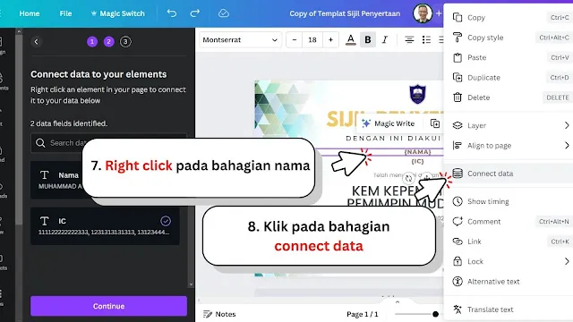 Cara Mudah Buat Banyak Sijil Guna Canva, Tak Perlu Excel!
