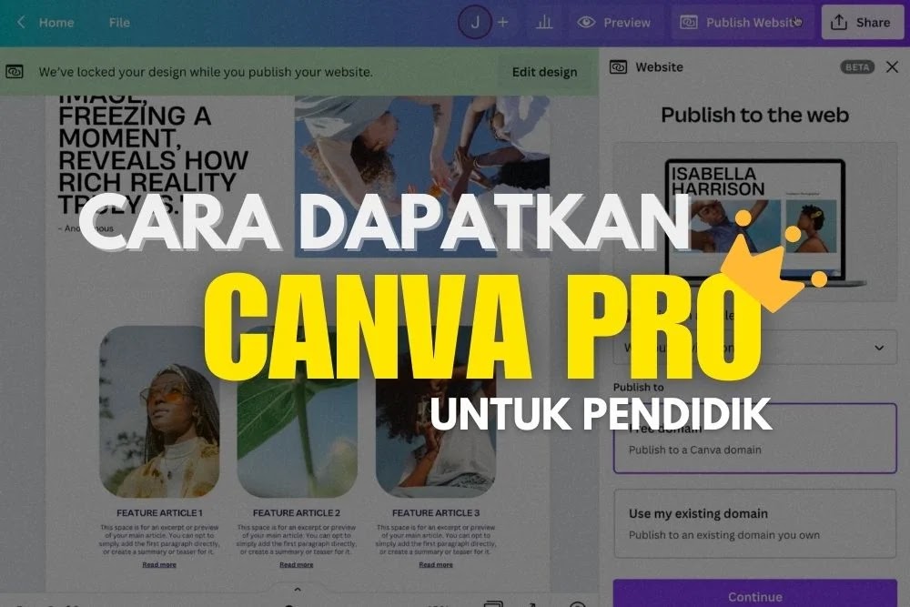 Ini Cara Mudah Dapat Canva Pro (Untuk Guru)
